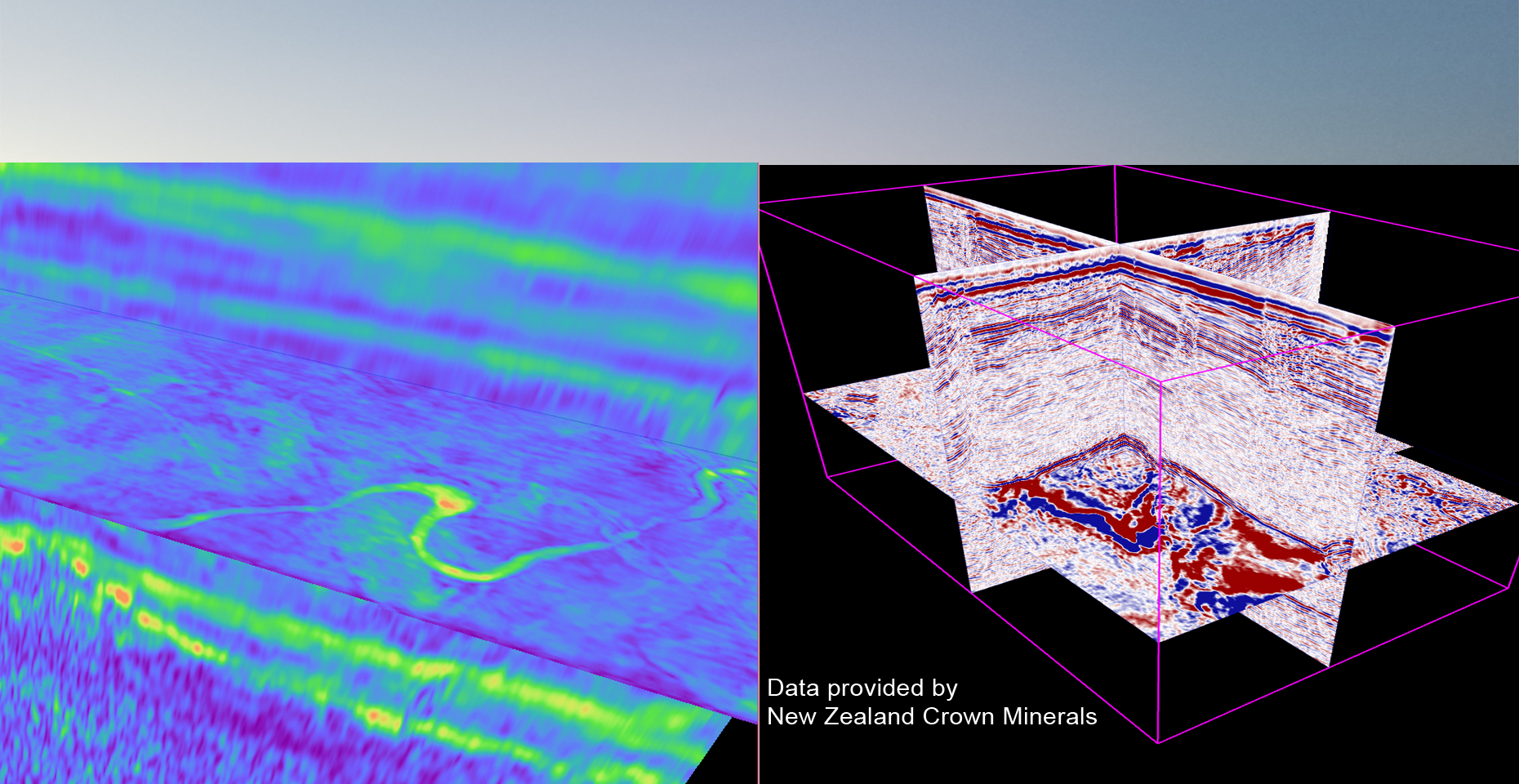 Seismic data visualization — New Zealand Crown Minerals