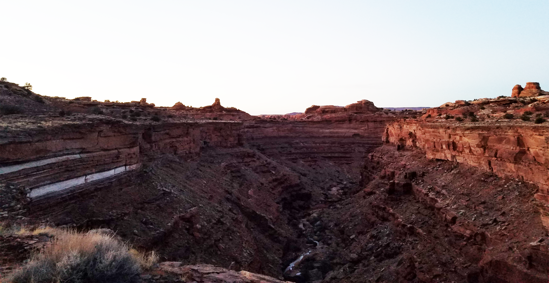 Desert canyon landscape — geological field study, Utah